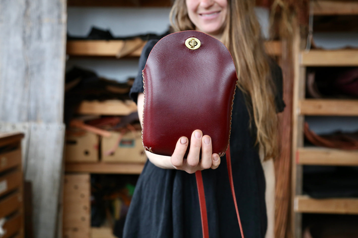 Small Cherry Minimalist Crossbody Bag