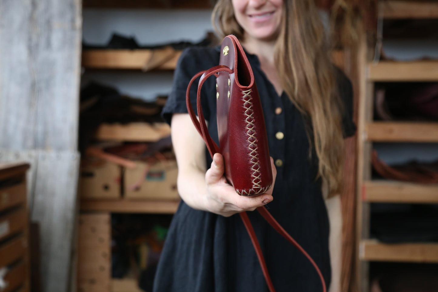 Small Cherry Minimalist Crossbody Bag