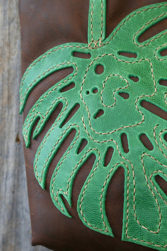 Monstera Leaf Tote