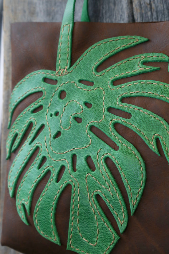Monstera Leaf Tote