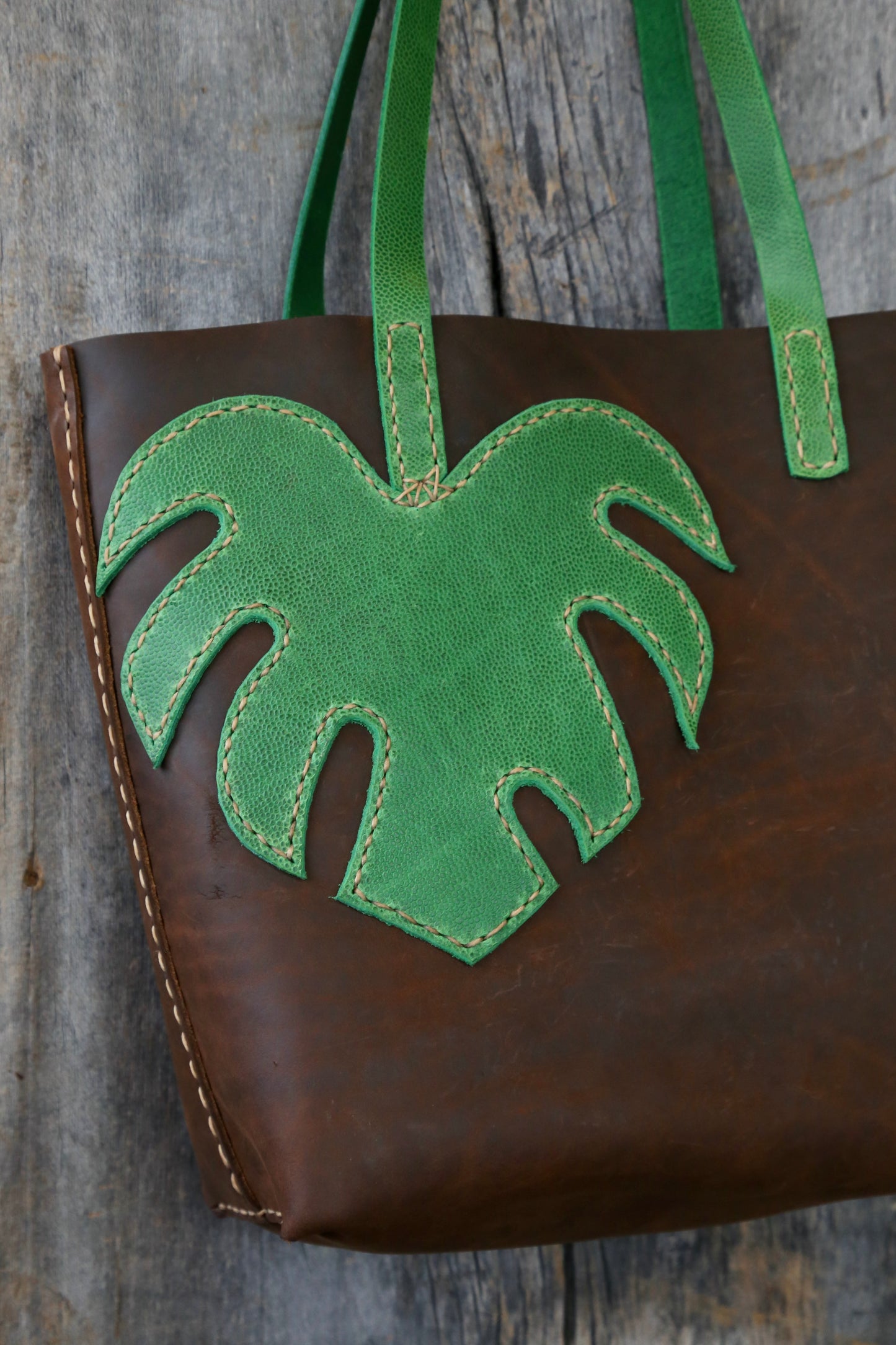 Monstera Leaf Tote