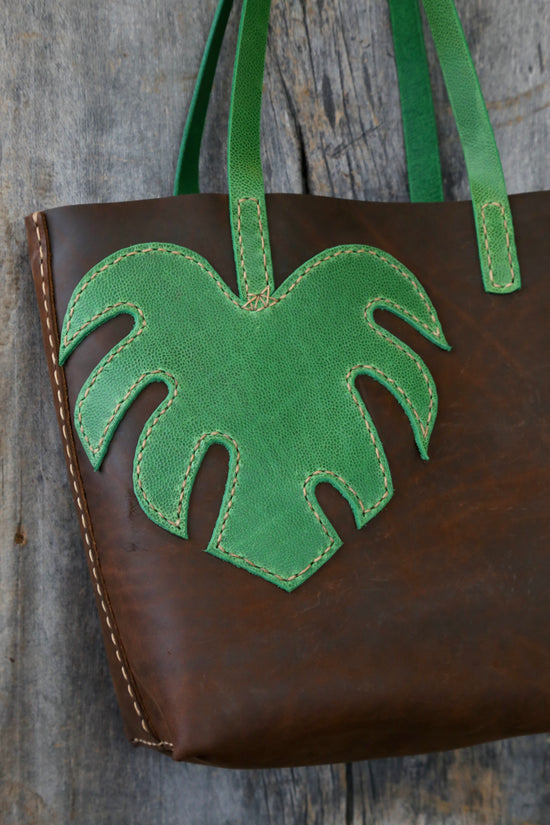 Monstera Leaf Tote