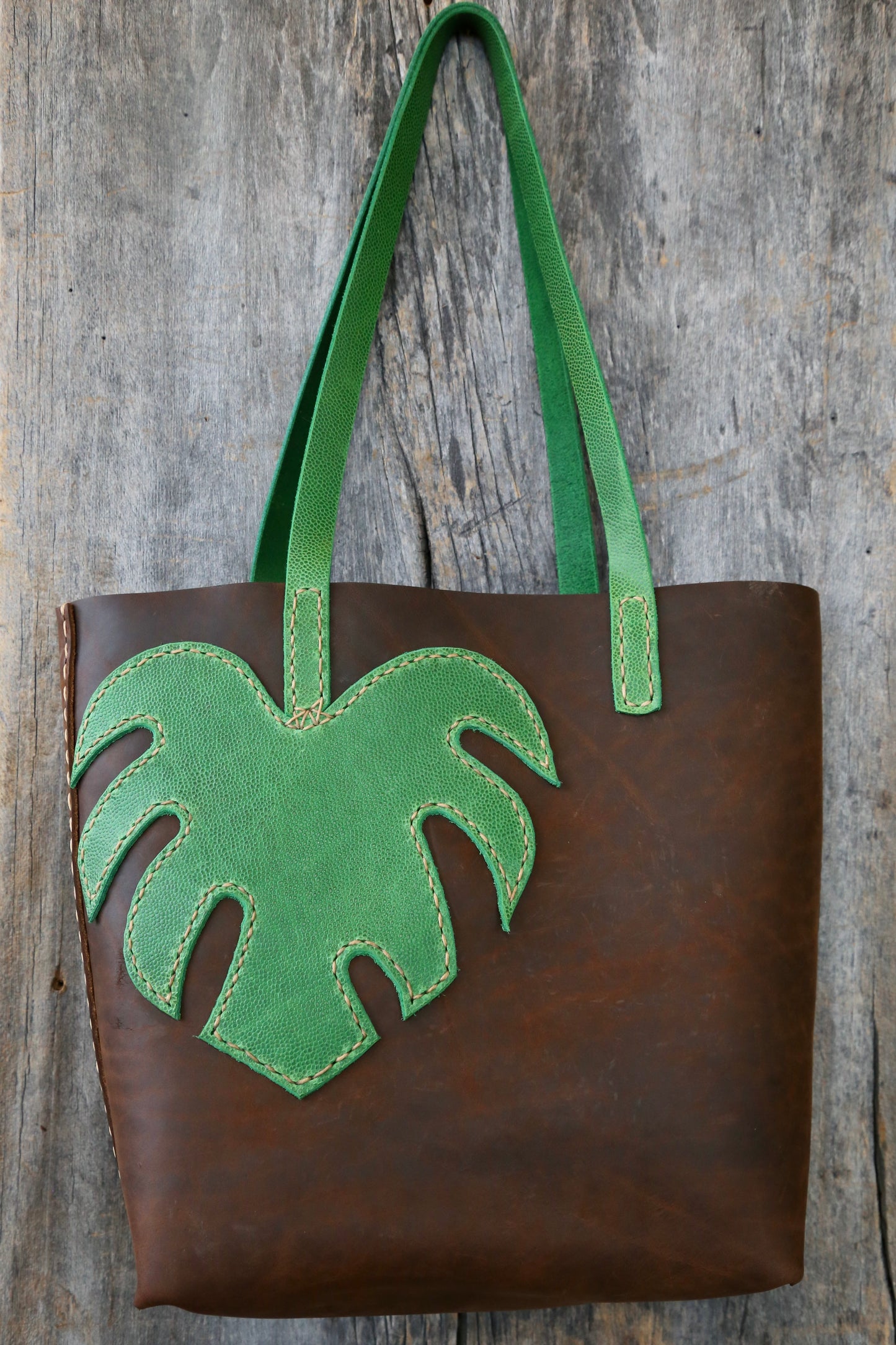 Monstera Leaf Tote