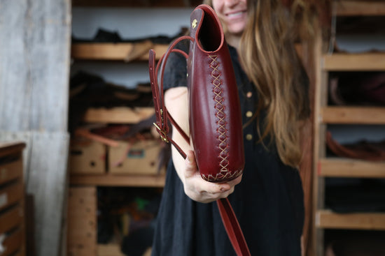 Large Cherry Minimalist Crossbody Bag