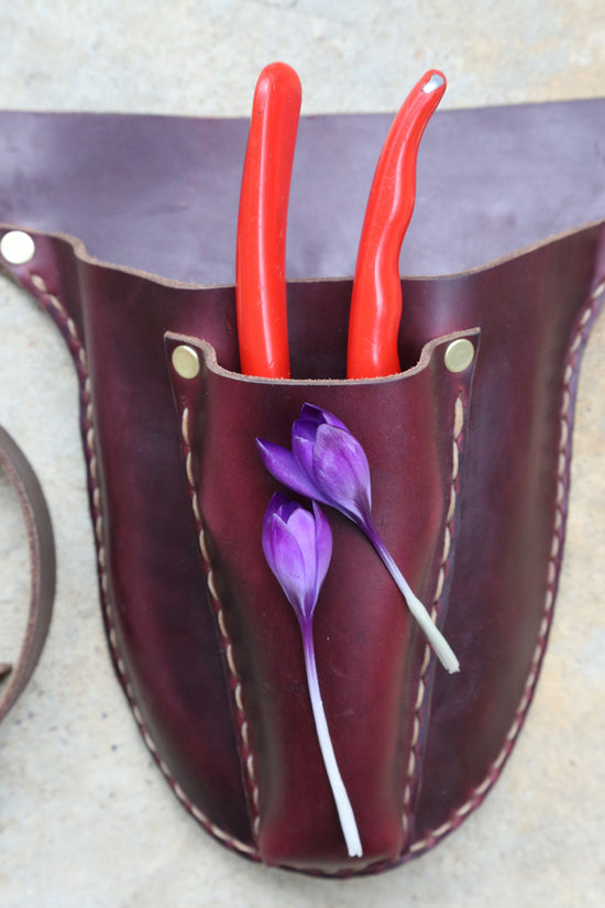 Burgundy Garden Tool Belt