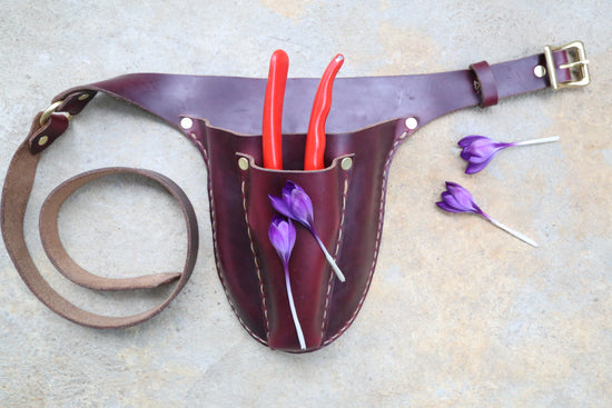 Burgundy Garden Tool Belt
