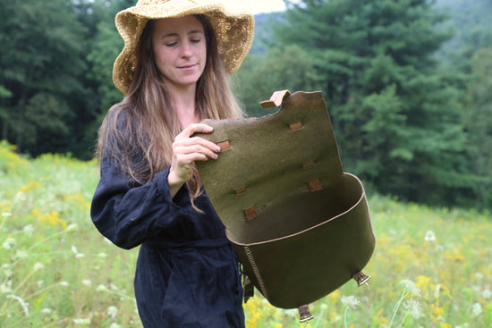 Olive Bridle Leather Backpack