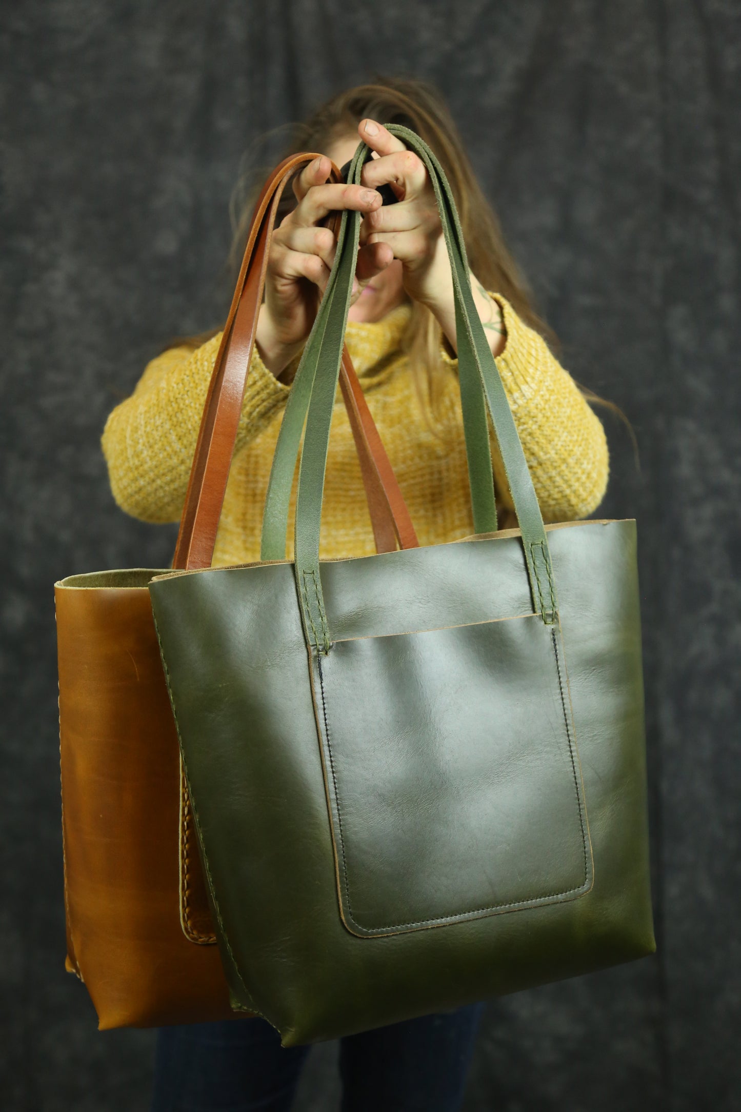 Green Horween Tote