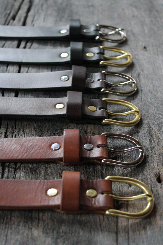 Classic 1.25" Handmade Leather Belt