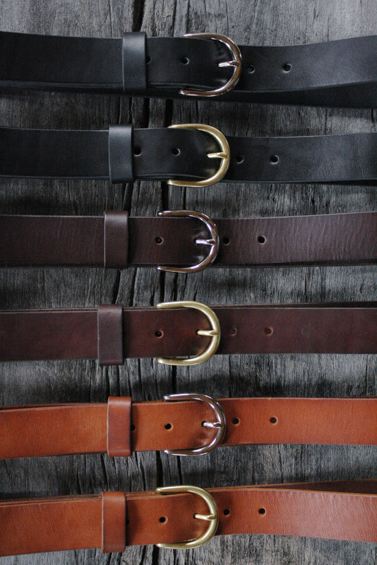 Classic 1.25" Handmade Leather Belt