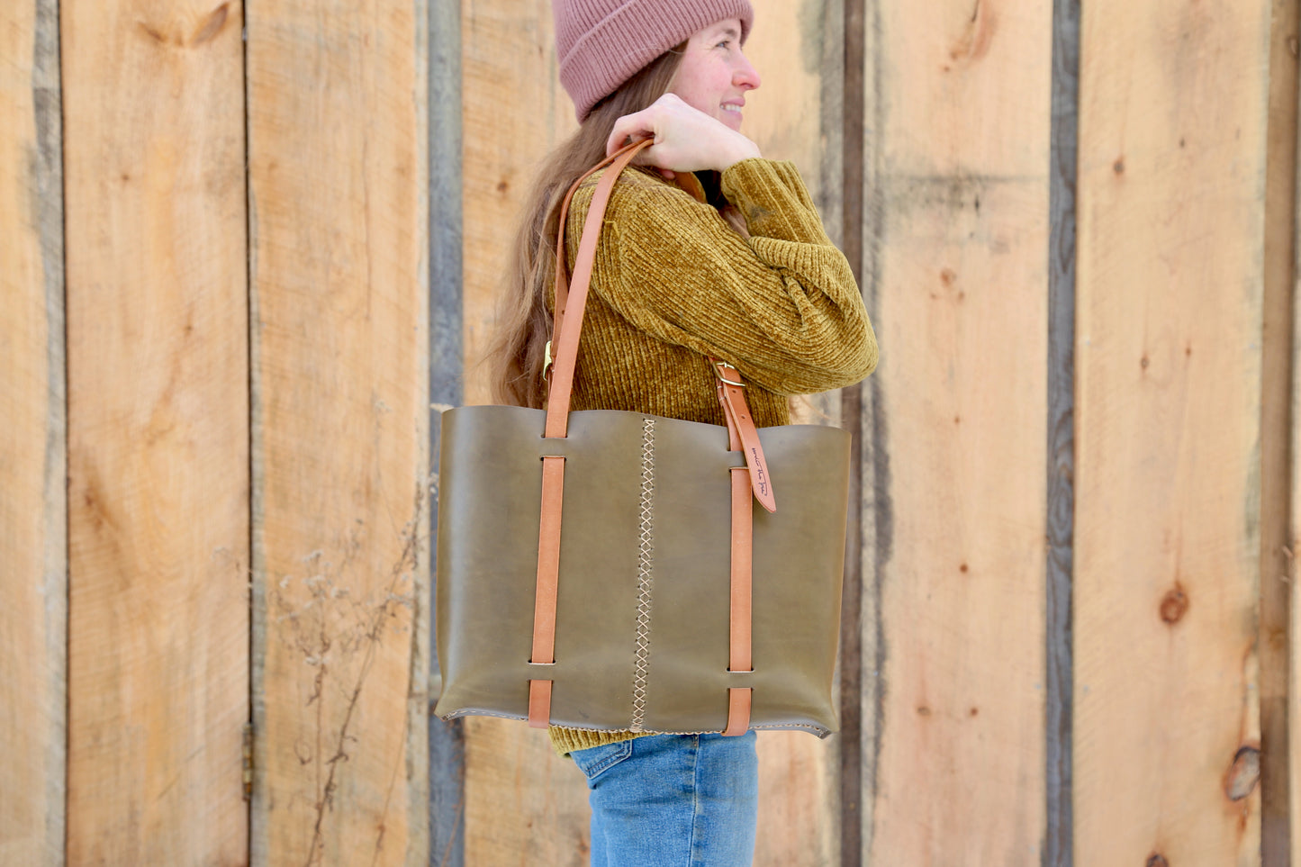 Olive Bridle Leather Weekday Tote